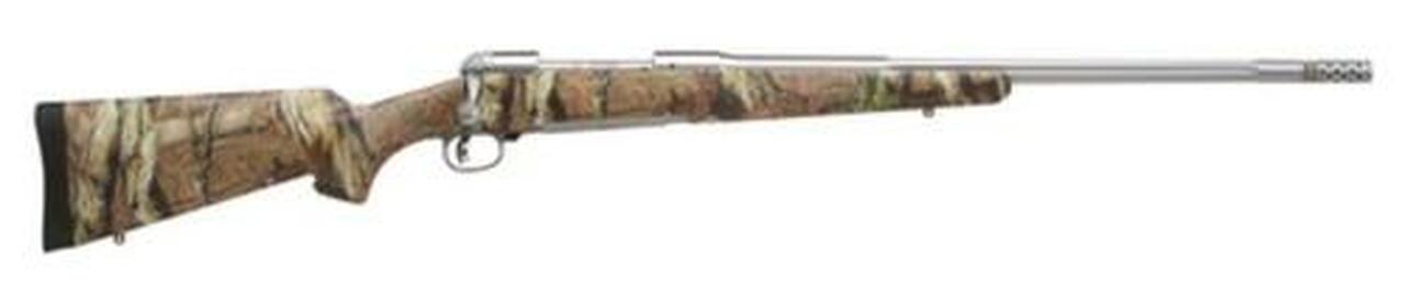 Savage Model 116 Weather Warrior Bear Hunter .375 Ruger 23" SS Barrel Satin Finish Adjustable Muzzle Brake Synthetic AccuStock Camo Finish 3rds