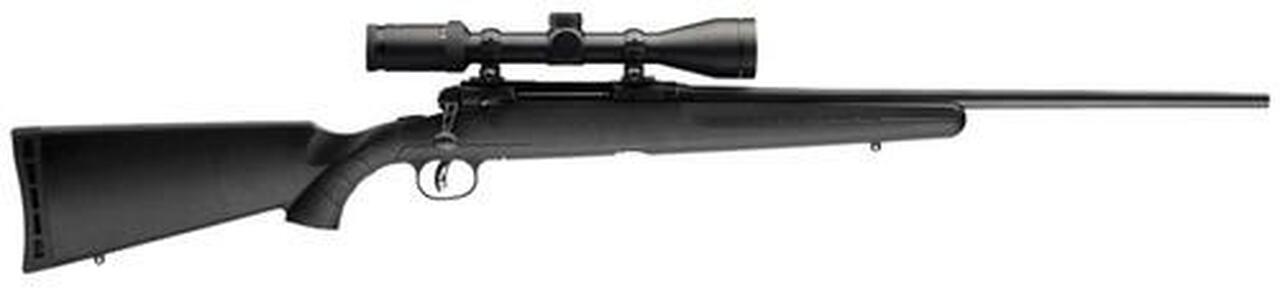 Savage Axis II XP, Weaver Kaspa Scope Bolt 7mm-08 Rem 22" Barrel, Black Synthetic Stock, 4rd