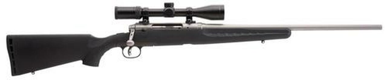 Savage Axis II 30-06 Springfield, With 3X9X40 Scope, 22" Barrel, Stainless Steel,, , Synthetic Black, 4 rd