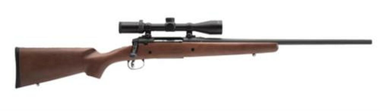 Savage Axis II XP Hardwood, 30-06 Springfield, 22" Barrel, Black Color, Brown Hardwood Stock, Accutrigger, 4Rd, Detachable Box Magazine