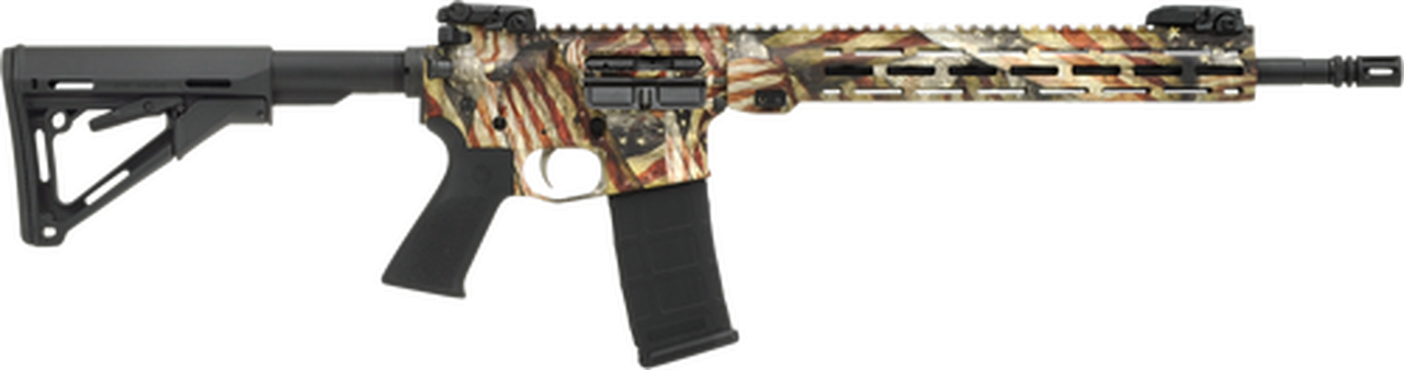 Savage MSR15 Recon 223 Rem/5.56, 16.1" Barrel, Magpul CTR Stock, American Flag, Black Melonite, 30rd