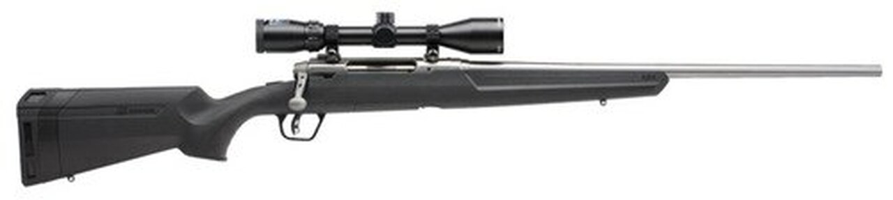 Savage Axis II XP Package 308 Win, 3X9X40 Scope, 22" Barrel, Stainless Steel, 4rd