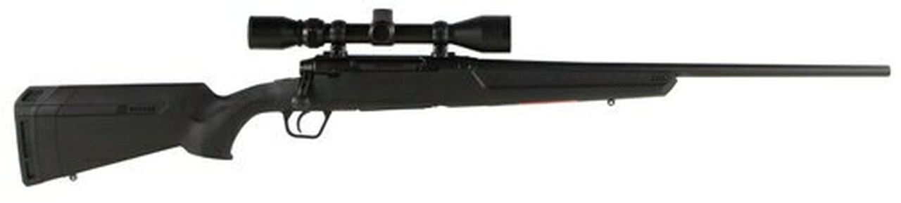 Savage Axis XP 25-06 Remington, With 3X9X40 Scope, 22" Barrel,, , Synthetic, Black, 4 rd