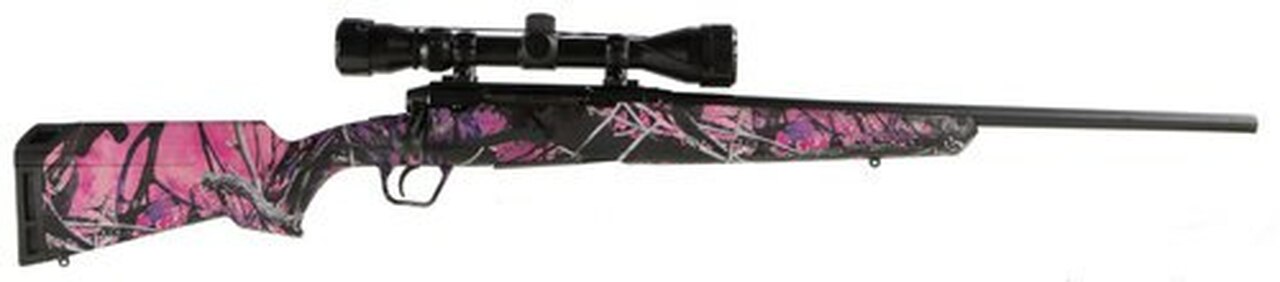 Savage Axis XP Compact, .223 Rem, 20", 4rd, 3-9x40mm Weaver Scope, Muddy Girl Camo