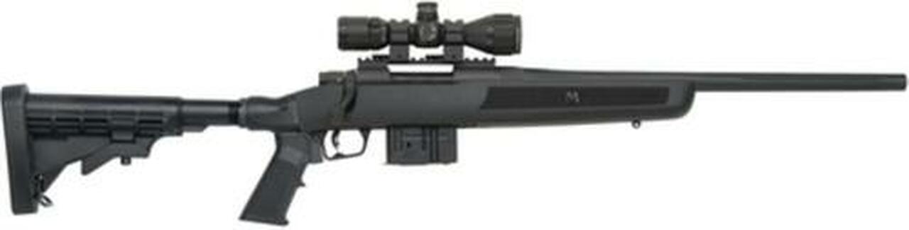 Mossberg MVP Flex Rifle 7.62mm NATO 18.5" Medium Bull Fluted Barrel, Picatinny Rail, 3-9x32mm Riflescope With Illuminated Reticle