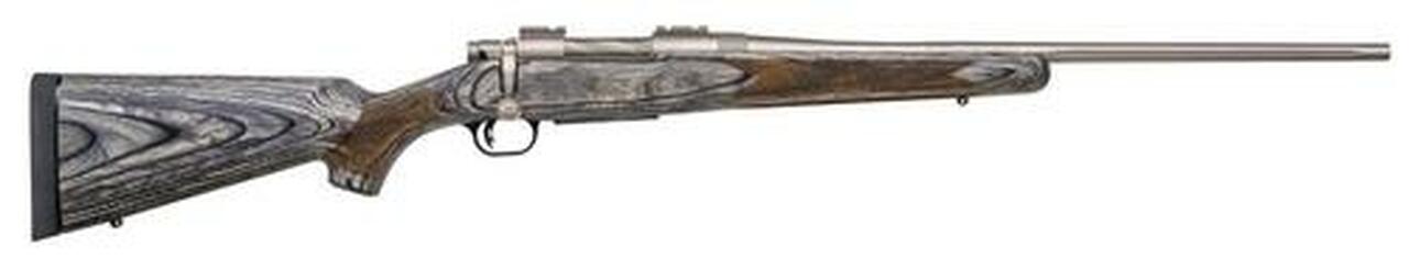 Mossberg Patriot Bolt 308 Win/7.62 NATO 22" Barrel, Laminate Gray Stock Silver, 5rd