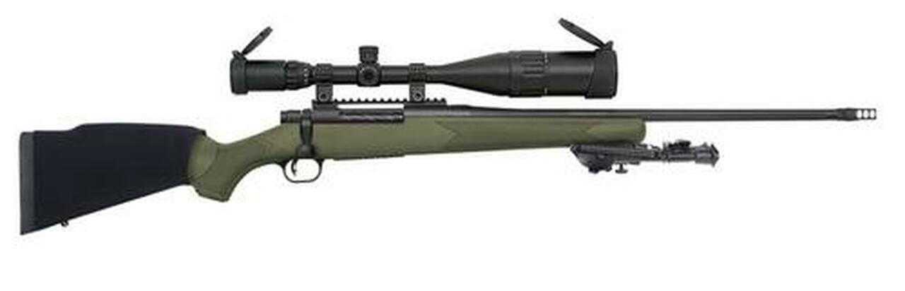 Mossberg Patriot Night Train, .300 Win Mag, 22", 4rd, Blued/OD Green