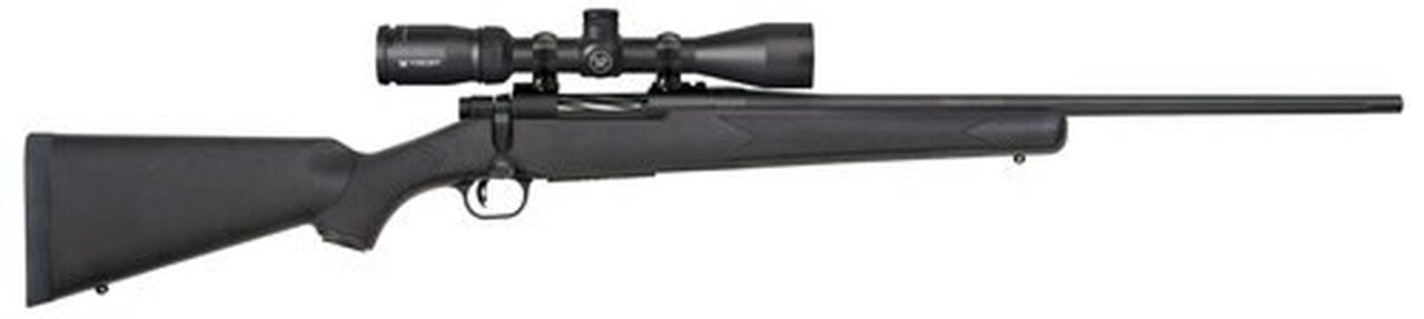 Mossberg Patriot .338 Win Mag, 22" Barrel, 3-9x40mm Crossfire II, Black Stock, Blued, 3rd