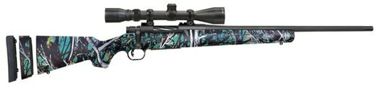 Mossberg Patriot Youth Super Bantam Scoped, 7mm-08 Rem, 20", 5rd, Muddy Girl Serenity