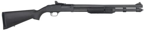 Mossberg 590 12 Ga, 3" Chamber 20" Barrel, Black, Adjustable Sights, 8rd