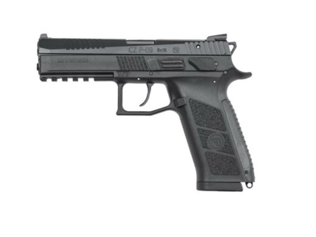 CZ-USA P-09 Duty, .40 S&amp;W, 4.53", 10rd, Black Polymer Frame/Black Slide
