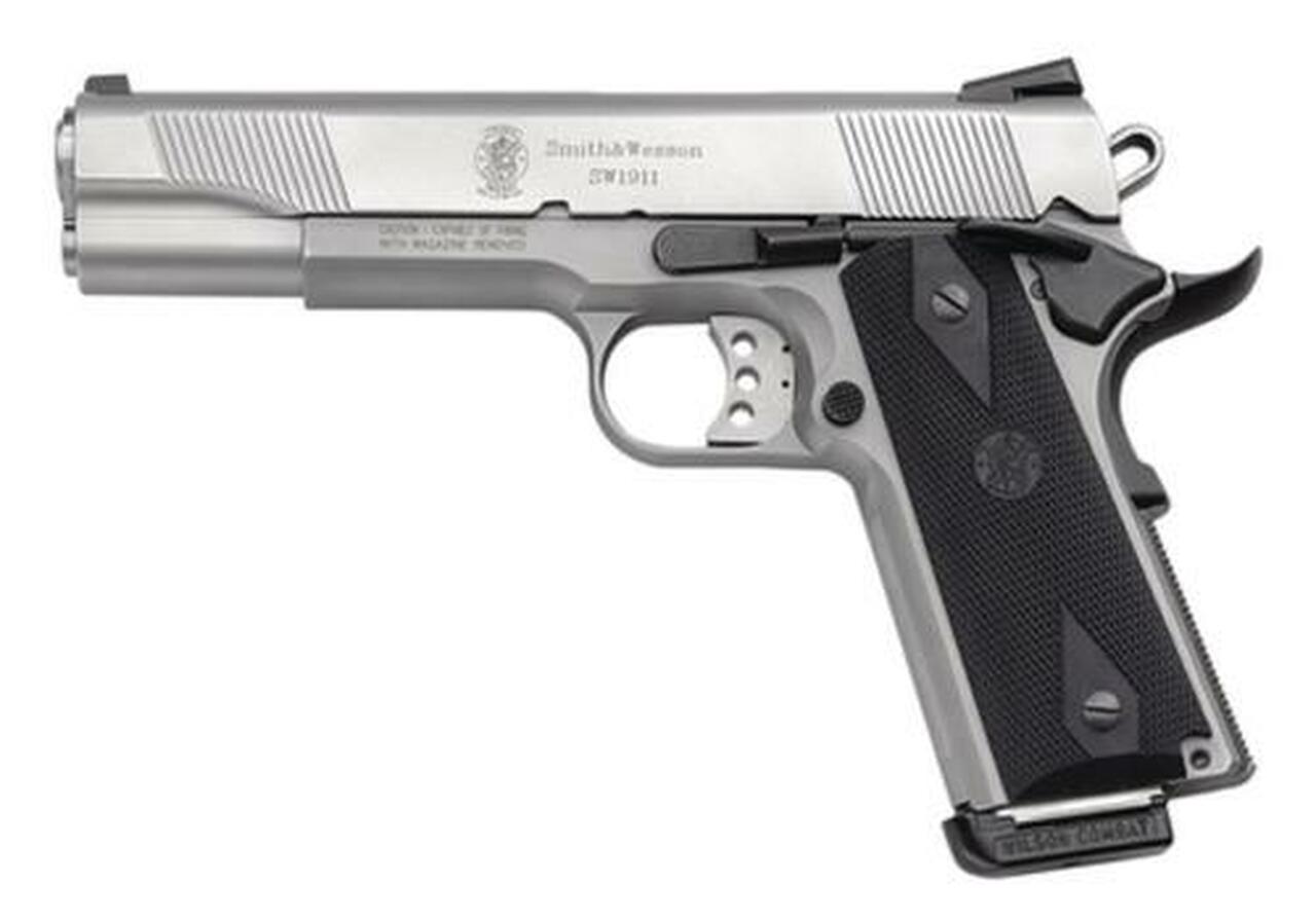 Smith & Wesson 1911 45 ACP 5" Barrel, Black Synthetic Grip Matte SS, 8rd