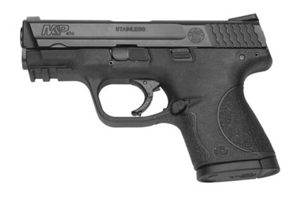 Smith & Wesson, M&P, Compact, 40 S&W, Striker Fired, 3.5" Barrel, Polymer Frame, Black, Low Profile Carry Sights, 10Rd, 2 Magazines, No Thumb Safety, Magazine Disconnect