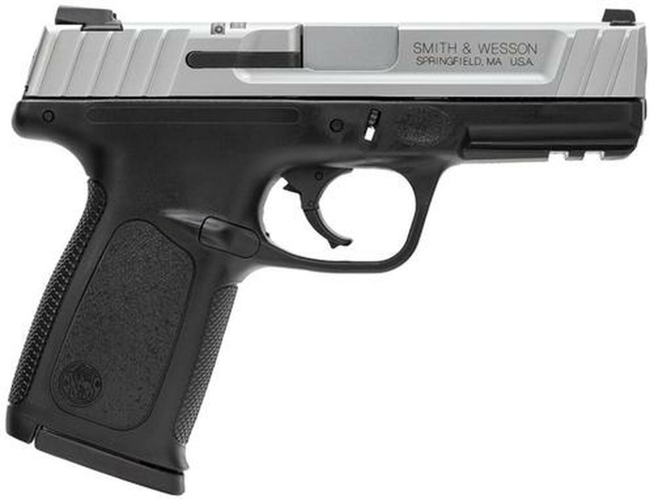 Smith &amp; Wesson SD VE *MA Compliant* 9mm 4" Barrel, Black Poly Frame/SS Slide, 10rd