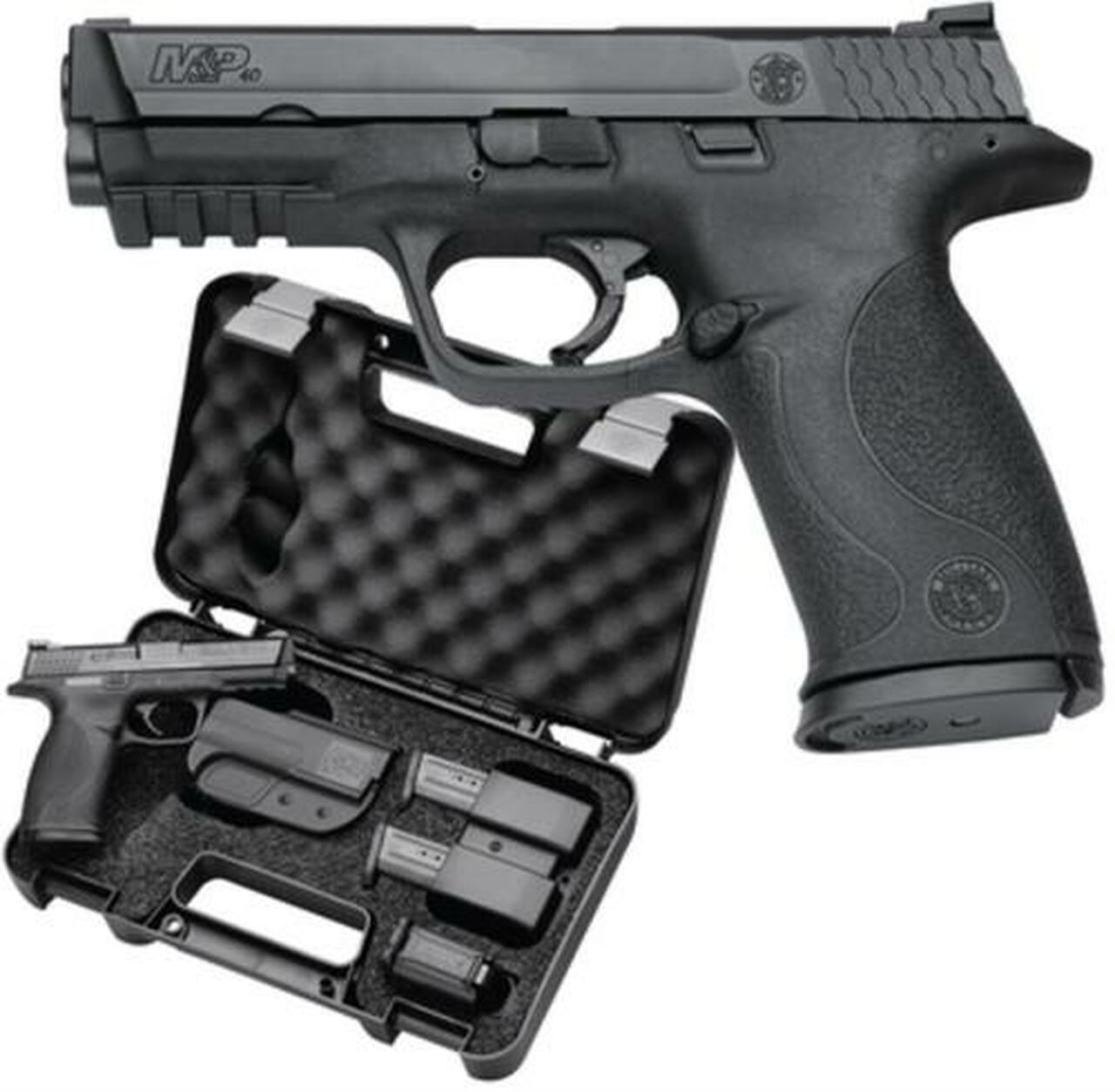Smith &amp; Wesson M&amp;P Carry &amp; Range Kit .40 SW, 4.25" Barrel, 10 lb Trigger Pull, Includes Holster, Mag Pouch, Earplugs, 3x10rd Mags, Speed Loader - MA Compliant