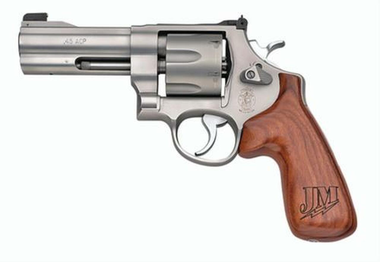Smith &amp; Wesson 625 Jerry Miculek Champion Series 45 ACP, 4", Adjustable Sights, Stainless