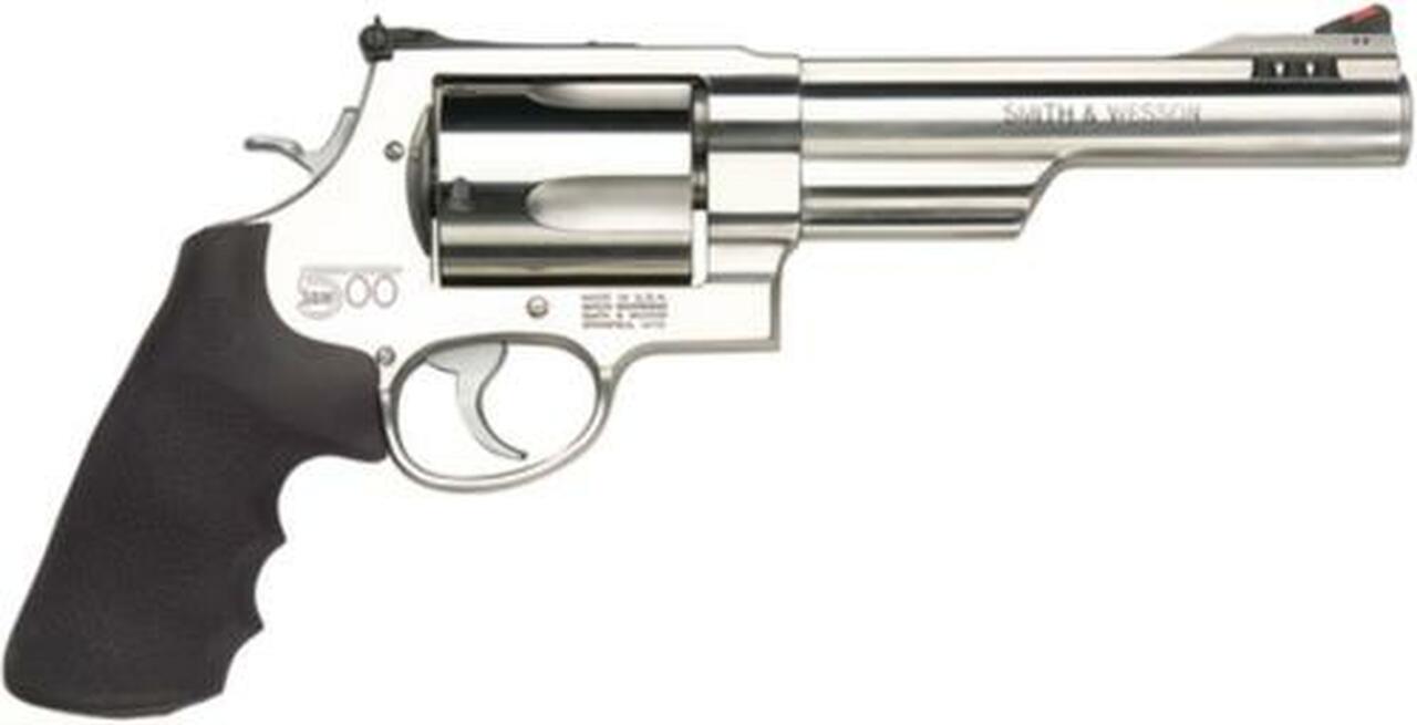 Smith & Wesson 500 SW 6.5" Ported Half Lug Barrel, SS Frame, 5 Rd