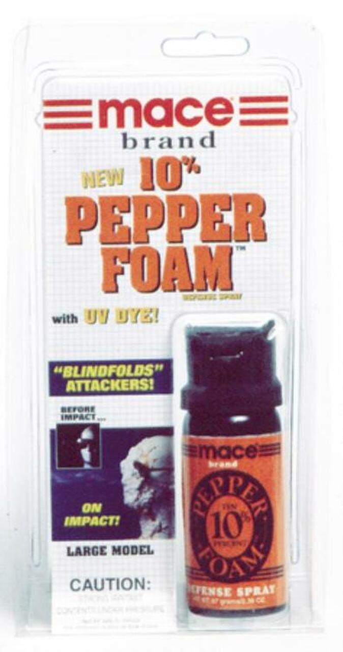 Mace 10 Pepper Foam Contains 5 One Second Bursts 67gr 6 10 Ft