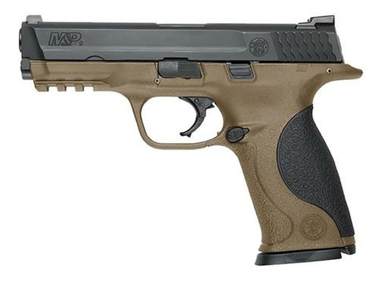 Smith &amp; Wesson M&amp;P 9 Double 9mm 4.3" Barrel, Black Polymer Grips Flat Dark Earth, 17rd