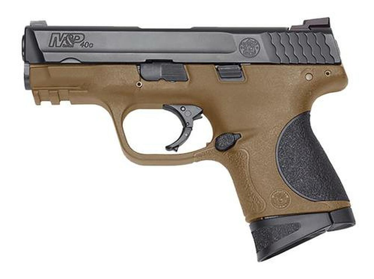 Smith &amp; Wesson M&amp;P Compact .40 SW, 3.5" Barrel, Ambi Slide stop Flat Dark Earth, Polymer Frame, 8rd