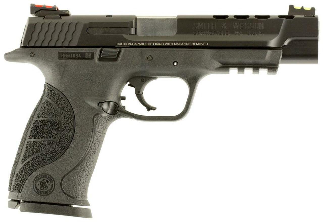 Smith & Wesson M&P 9 9mm Perfromance Center 5" Ported Barrel Fiber Optic Sights 17 Rd Mag
