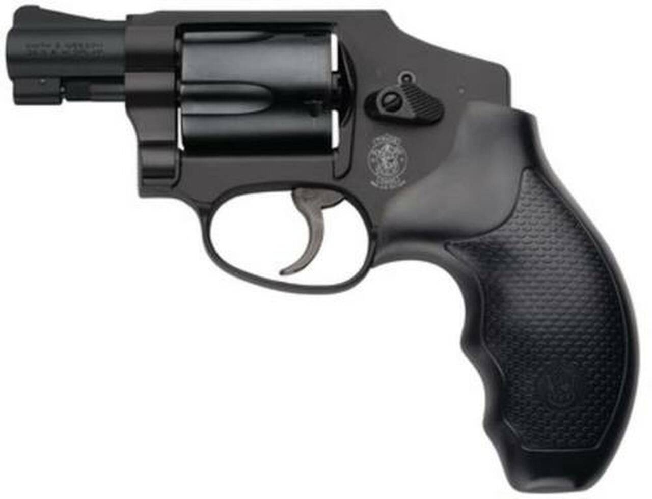 Smith &amp; Wesson 442 Revolver, .38 Special +P, 1 7/8", Rubber Grip, Matte Black, 5rd