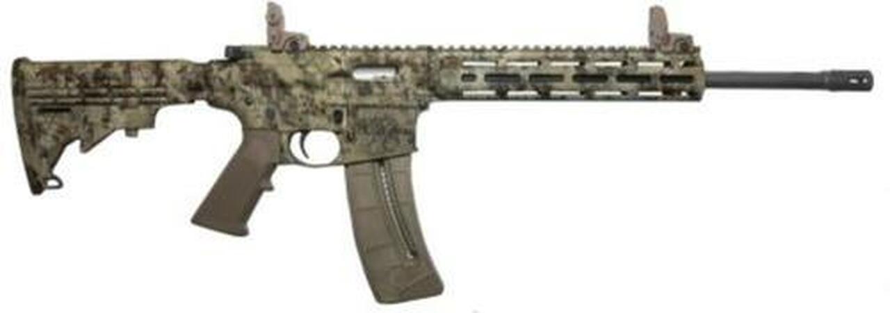 Smith &amp; Wesson M&amp;P 15-22 Sport 22LR 16" Barrel Folding Sights Kryptek Highlander Finish 25 Round