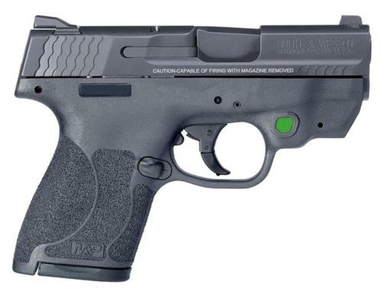 Smith &amp; Wesson M&amp;P Shield 9mm, 3.1", MTS 2.0, CT Green 7/8rd Mags