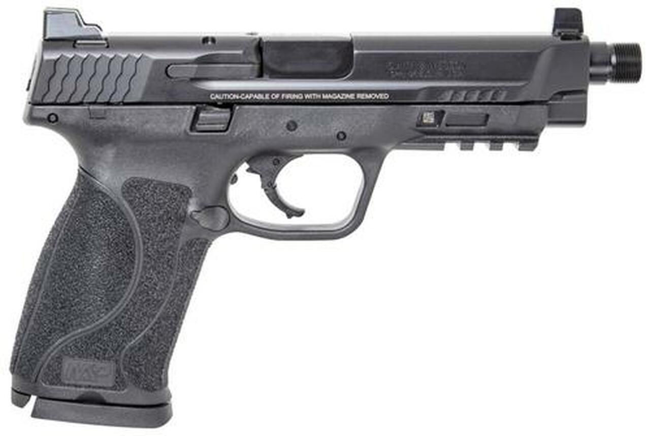 Smith &amp; Wesson M&amp;P M2.0 45 ACP 5" Threaded Barrel Tall White Dot Sights No Thumb Safety 10rd Mag