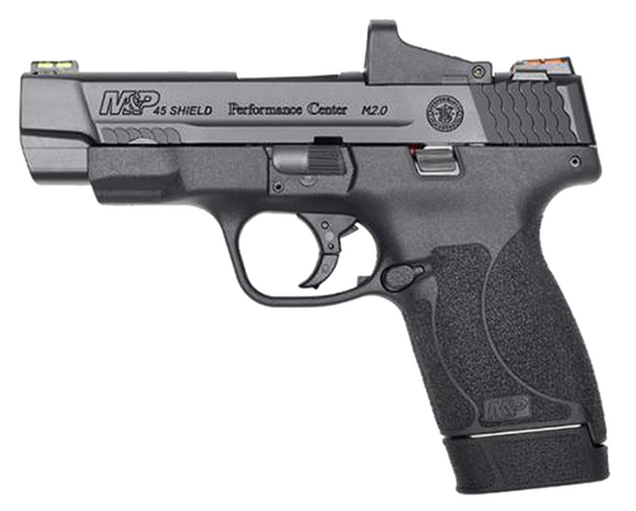 Smith & Wesson Shield M2.0 Performance Center 45 ACP, 4" 6rd/7rd, Black