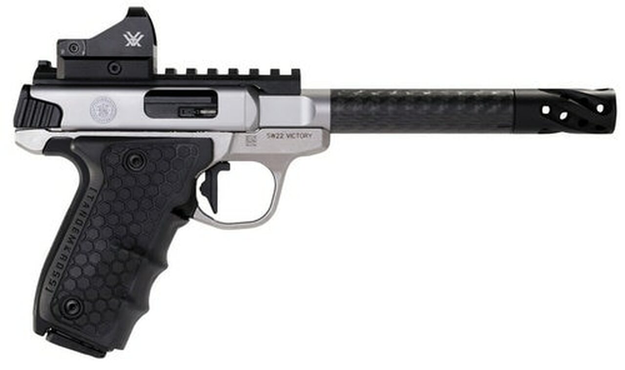 Smith & Wesson SW22 Victory Performance Center 22LR 6" Carbon Barrel, Vortex 6Moa Red Dot, Muzzle Brake