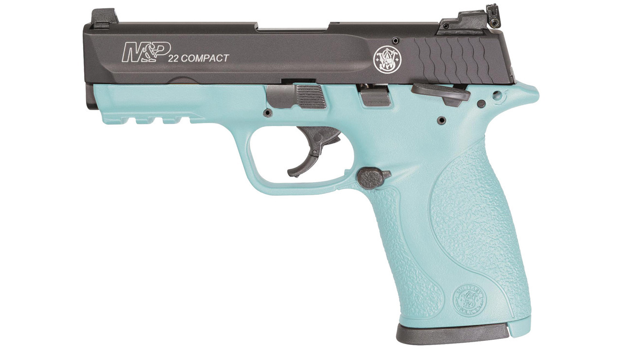Smith & Wesson M&P P22 Compact, .22LR, 3.6", 10rd, Robin Egg Blue