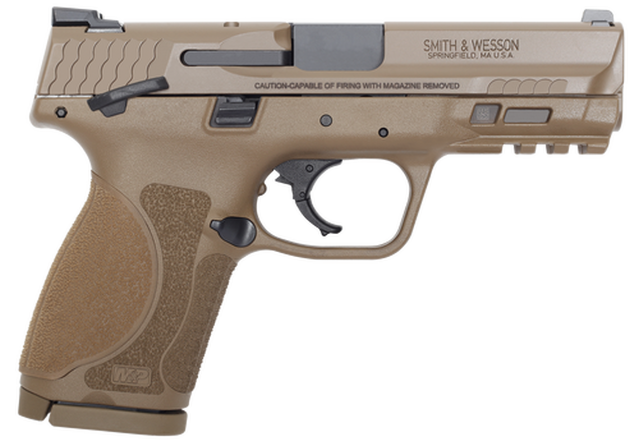 Smith &amp; Wesson M&amp;P9C M2.0 9mm, 4" Barrel, TS Flat Dark Earth, 15rd