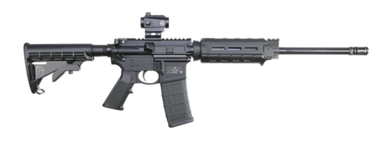 Smith & Wesson M&P15 Sport II OR Magpul MOE with CTS-103 5.56 NATO 16" Barrel, 6-Pos Synthetic Black Stock Black Matte/Black Armornite Barrel, 30rd