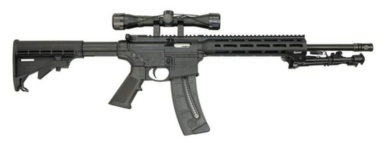 Smith & Wesson M&P15-22 Sport II Package 22 LR, 16.5" Barrel, 4X32 Scope, Caldwell XLA Bipod, M-Lok, 25rd Mag