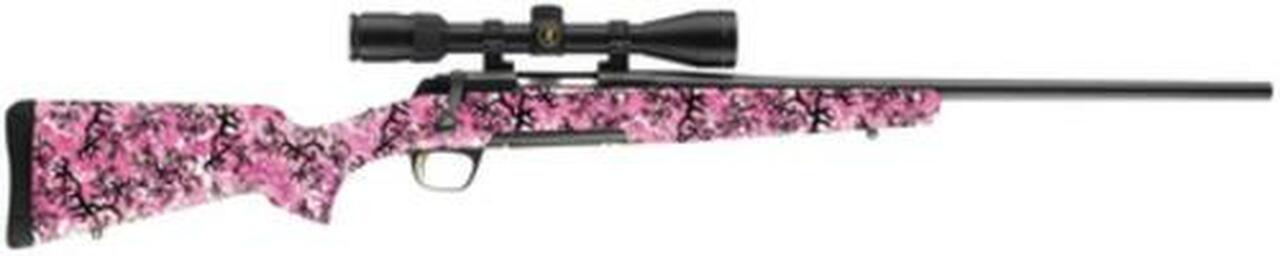 Browning X-Bolt Micro Bolt 7mm-08 Rem 20" Barrel, BuckThorn Pink Stock Blued, 4rd