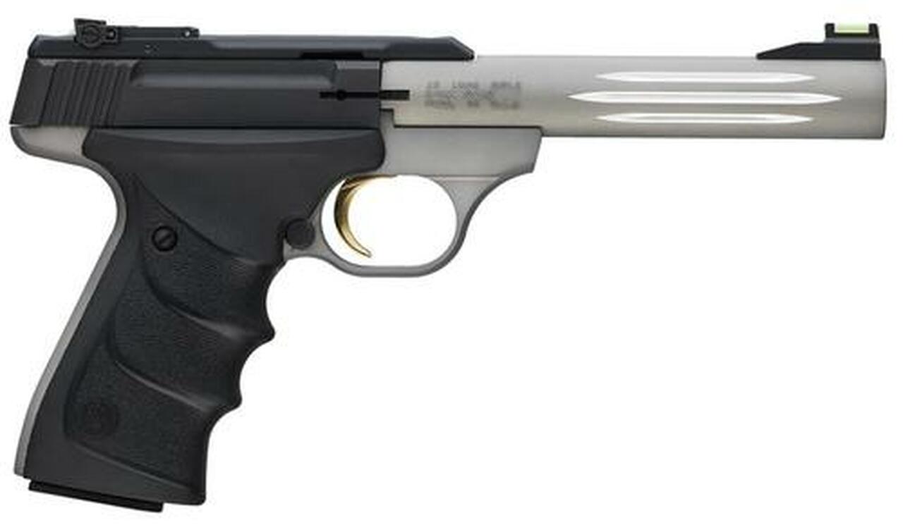 Browning Buck Mark Lite Gray URX DA 22LR 5.5" Barrel, Black Synthetic Grip Gray, 10rd