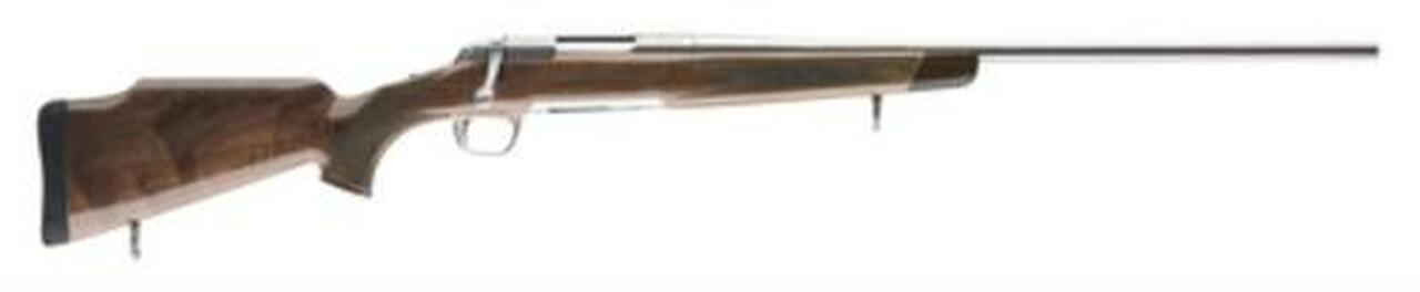 Browning X-Bolt White Gold .25-06 Rem, 24" Stainless Steel Barrel, Polished Finish, Checkered Walnut Stock Gloss Finish, Scroll Engraved Stainless Receiver, 4rd+1