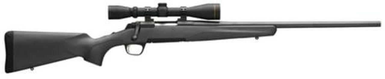 Browning X-Bolt Leupold Combo With ABS Case .243 Winchester 22" Sporter Contour Barrel Matte Blue Finish Composite Stock Matte Black Finish 5rd