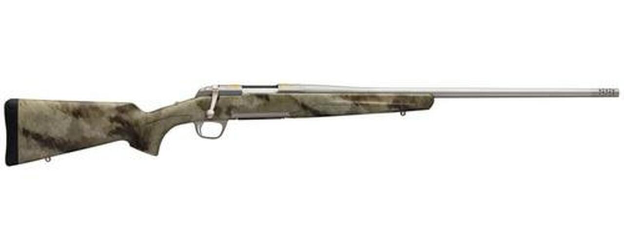 Browning X-Bolt West, .28 Nosler, 26", 3rd, Synthetic A-TACS AU Stock, Stainless