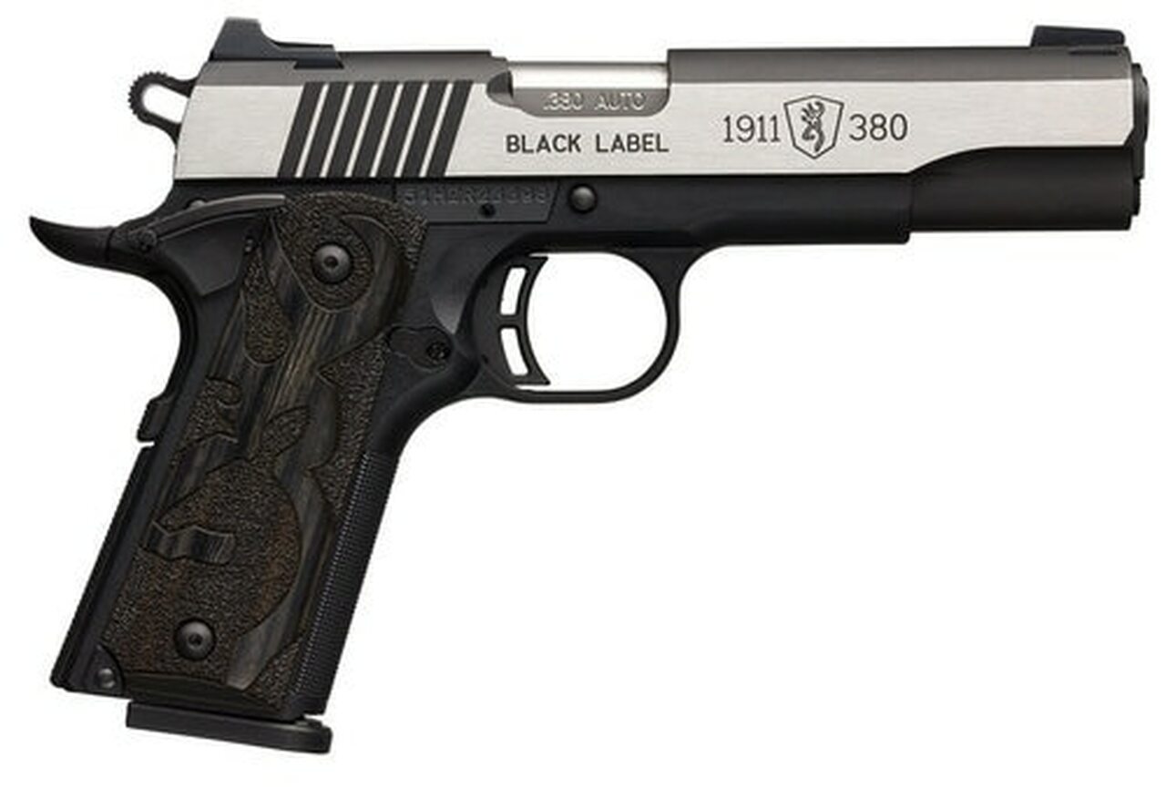 Browning Black Label Medallion Pro 1911, .380 ACP, 4.25", 8rd, Night Sights