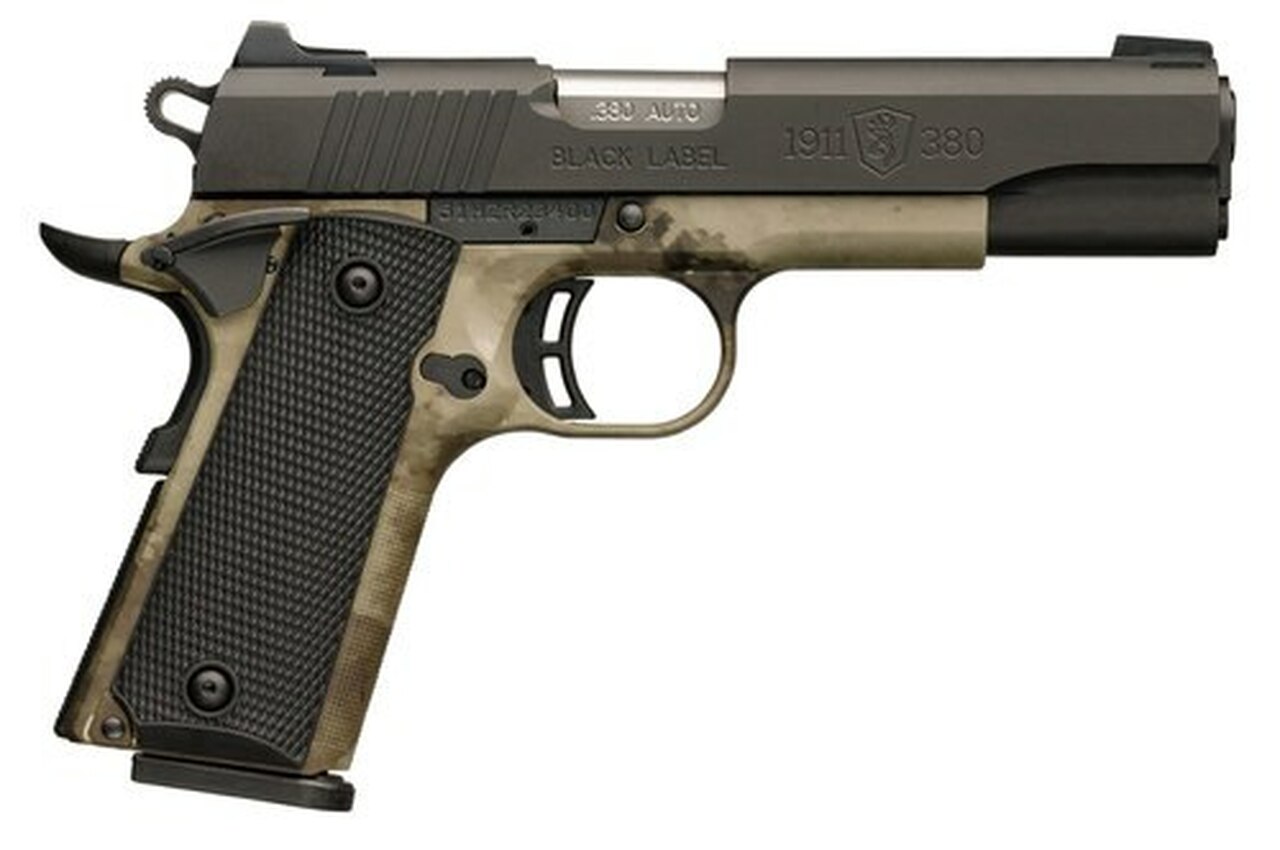 Browning Black Label Pro 1911, .380 ACP, 3.625", 8rd, Black Stainless Steel