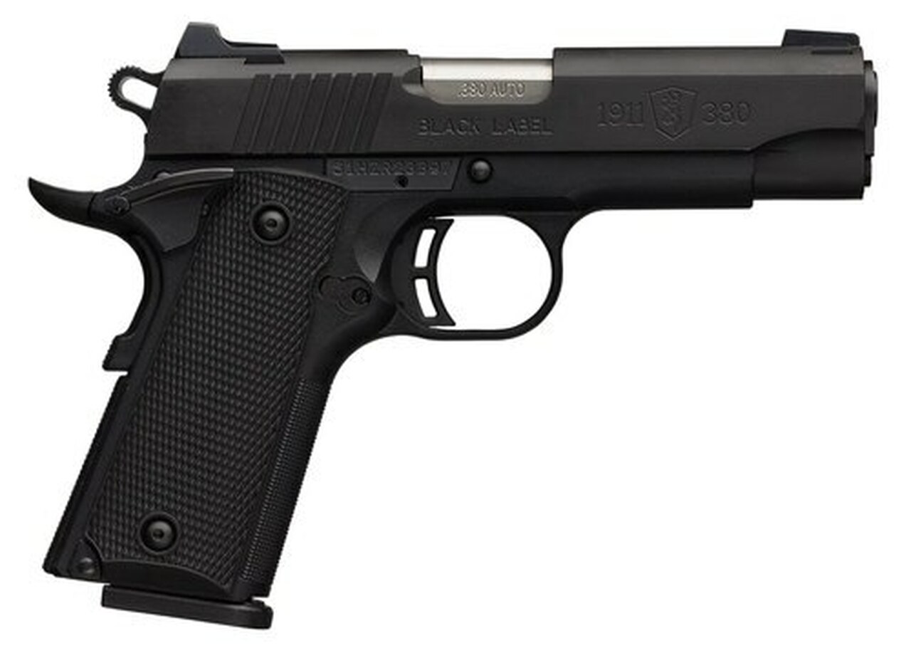 Browning Black Label Special Compact 1911, .380 ACP, 3.625", 8rd, Black