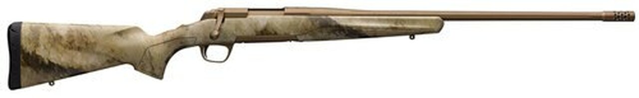 Browning, X-Bolt, Hell's Canyon Speed, Suppressor Ready, Bolt Action, 308 Win, 22" Barrel, Burnt Bronze Finish, ATACS AU Composite Stock, 4Rd