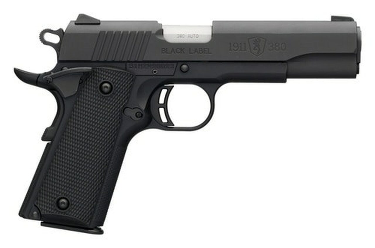 Browning 1911 Black Label, .380 ACP, 4.25" Barrel, 8rd, Black