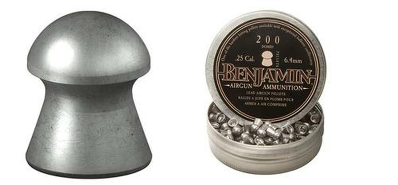 Crossman Benjamin Domed Pellets 25 Caliber