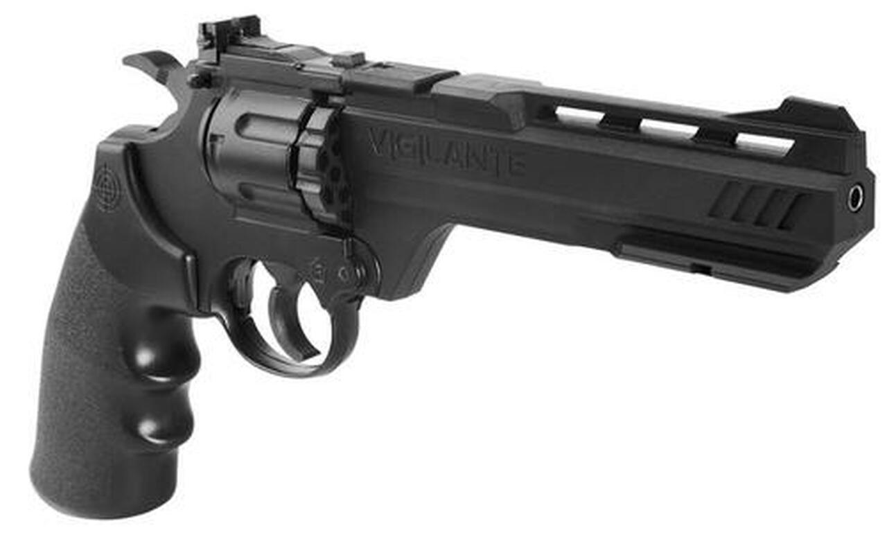 Crosman Vigilante Air Pistol Revolver/Repeater .177 &amp; BBs Black