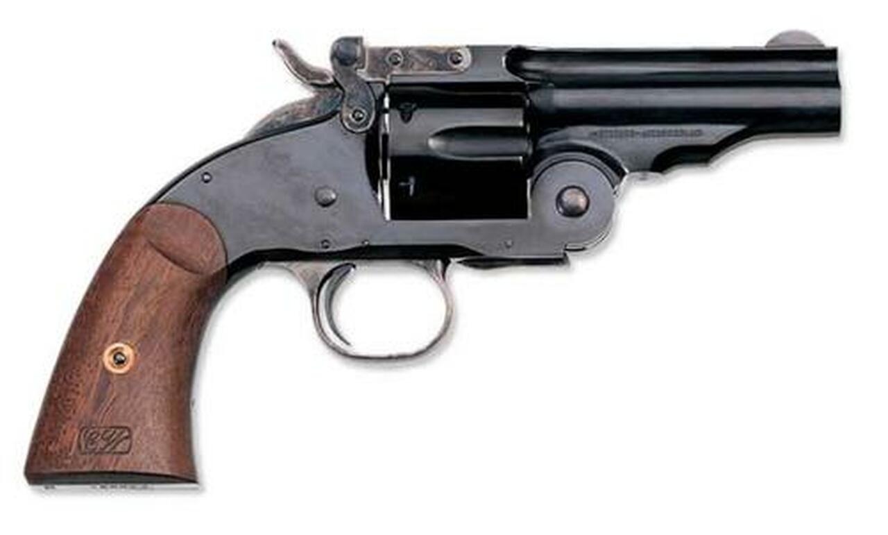 Uberti 1875 No 3. 2nd Model Top Break, .44-40 Win, 5", Blued, Walnut Grip