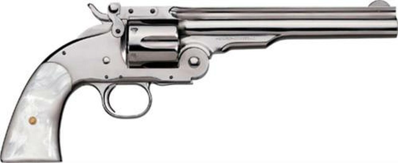 Uberti 1875 No. 3 2nd Model Top Break, .45 Colt, 5", Nickel/Pearl Grip