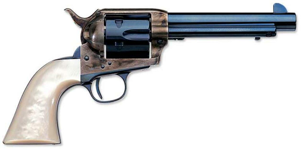 Uberti 1873 Cattleman Charcoal, .45 Colt, 7.5", Pearl Grips, Charcoal Blue Finish